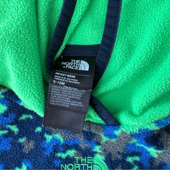 The North Face Infant Glacier Onesie Krypton Green Marble Camo Sz. 6-12 Months - Picture 7 of 8